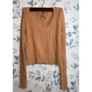 Free People Size Large knit pullover sweater Color orange